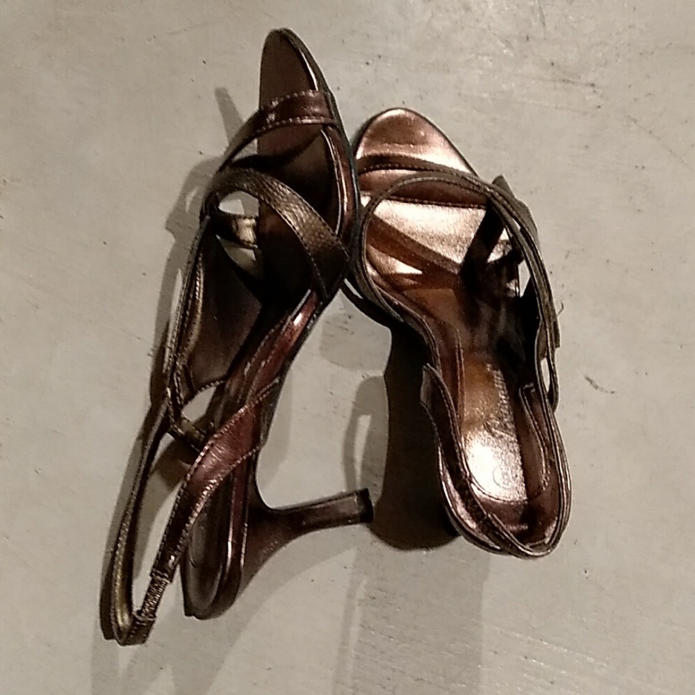 Penmans Brown Strapy Heels